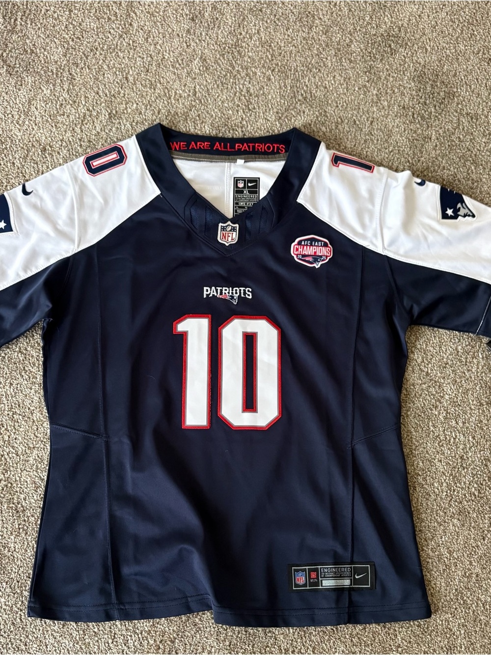 NWT Nike Drake Maye #10 New England Patriots Youth XL NFL Game Jersey